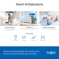 TP-LINK TAPO C230 Tapo C230 beltéri IP biztonsági kamera 2880x1620 88 fok látómező 340 fok pásztázás éjjellátó 12 m kétoldali audio microSD #7