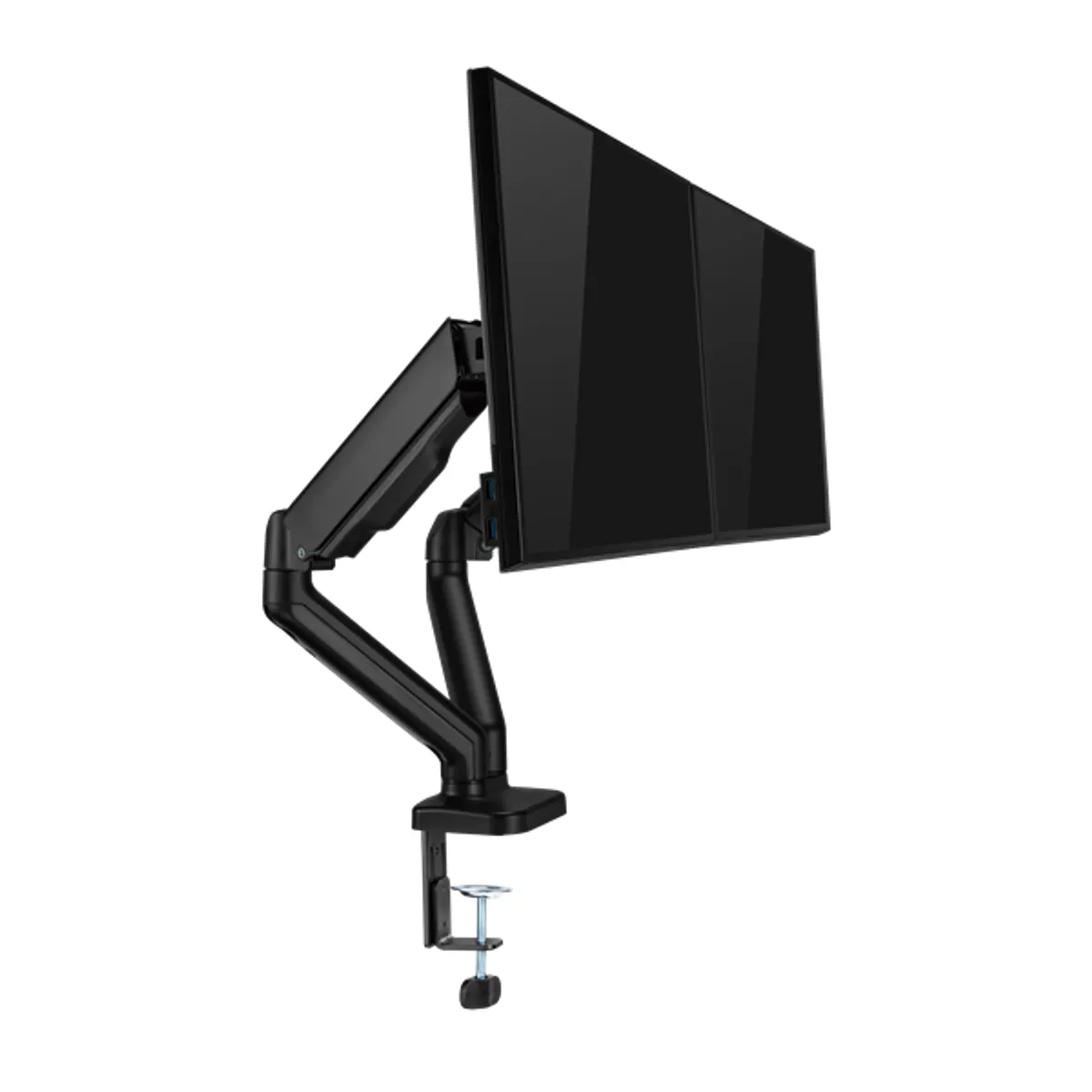 SBOX SBOX LCD-S024-2 LCD-S024-2 2 monitor tartó, asztali, állítható, 17"-32", VESA 75x75;100x100, forgatható, dönthető, kábelrendező, 9 kg #6