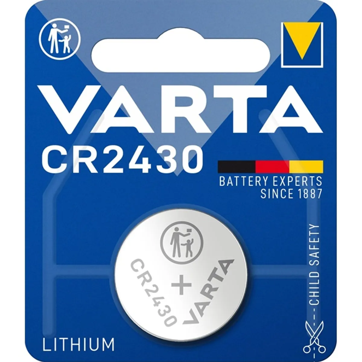 VARTA 6430112401 CR2430 Li gombelem 1db #3