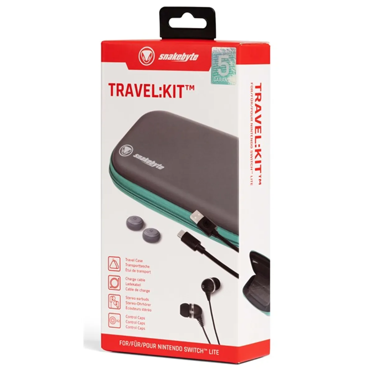 Snakebyte SB915123 Travel:Kit Égszínkék védőtok Nintendo Switch Lite #3