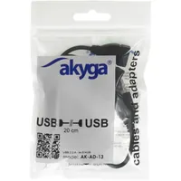 AKYGA AK-AD-13 4-port USB 2.0 hub fekete 15 cm #2