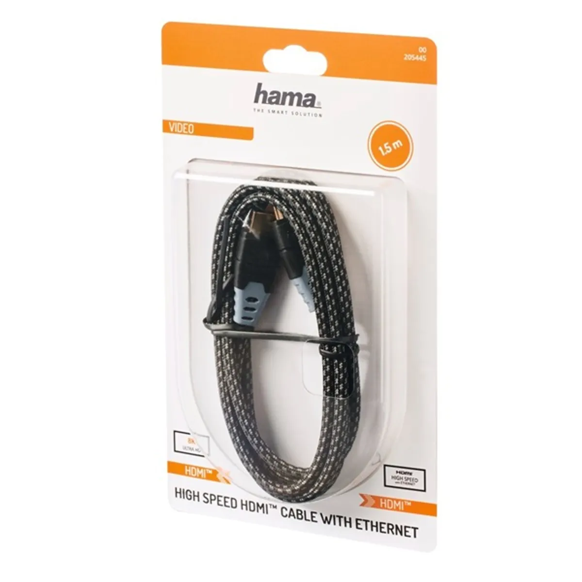 Hama 205445 HDMI kábel ethernettel 1,5 m fekete #1