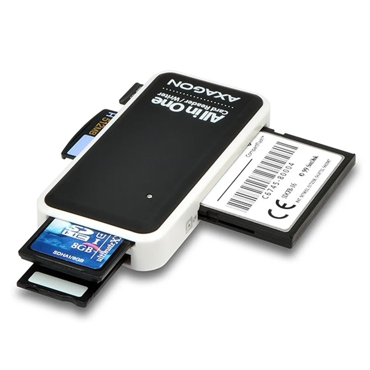 Axagon CRE-X1 külső 5-foglalatú kártyaolvasó USB 2.0 SD microSD MS CF XD #2