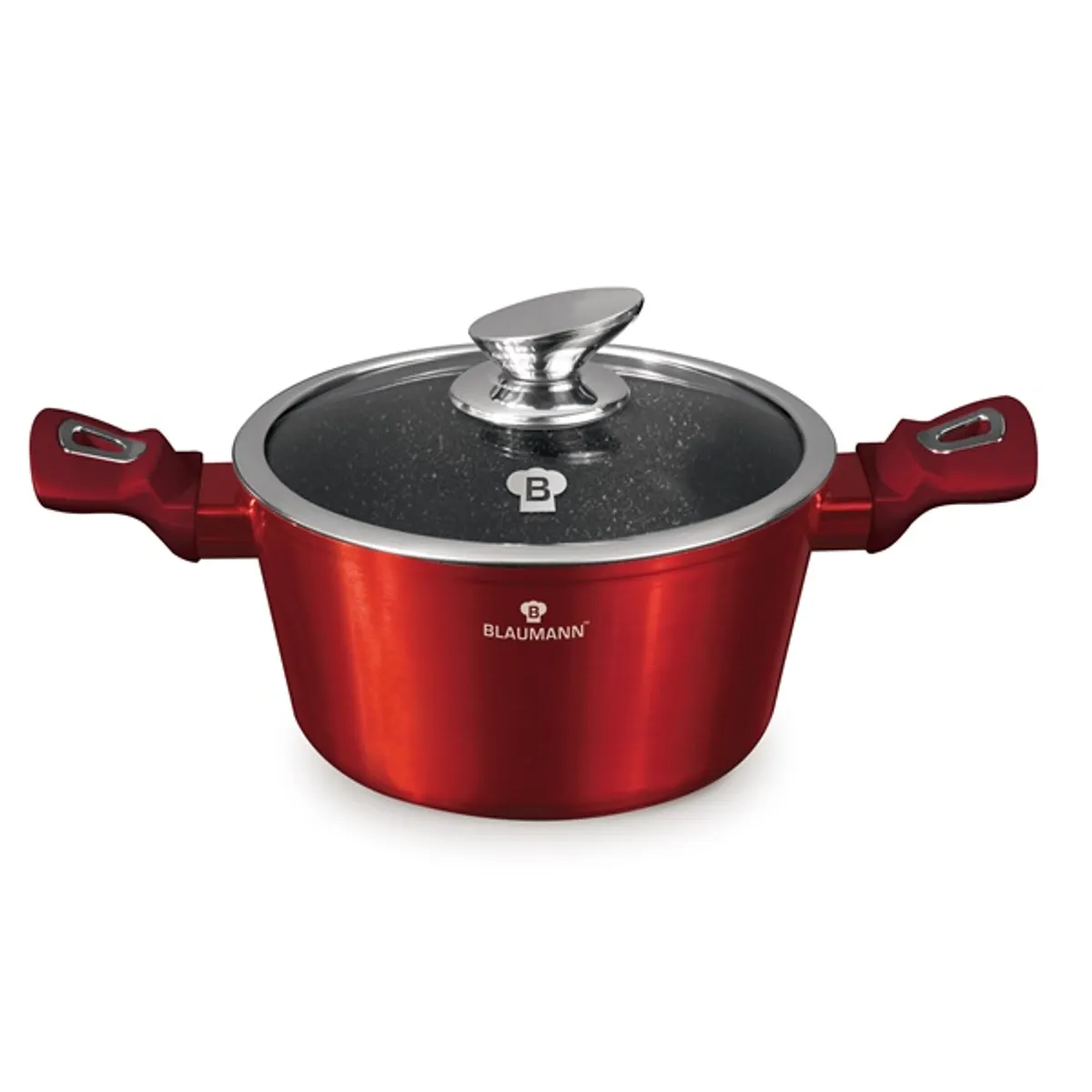 Blaumann BL-3985 burgundi kollekció 2,5 l 20 cm indukciós tapadásmentes lábas fedővel #3