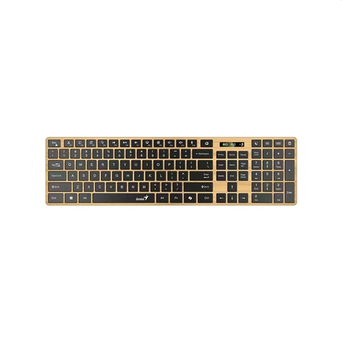 Genius 31320004404 vezeték nélküli billentyűzet fa kivitel magyar nyelv RF Bluetooth USB 10 m numerikus billentyűzet #1