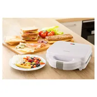 SENCOR 41018418 3in1 Szendvicssütő fehér, 750 W, 230 x 135 mm sütőlapok, 2 db, tapadásmentes #6