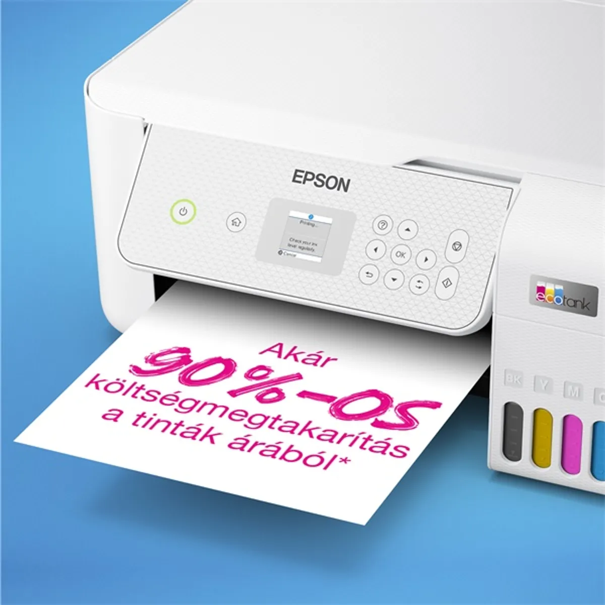 Epson C11CJ66427 EcoTank L3286 fehér színes multifunkciós tintasugaras, WiFi, USB 2.0, ePrint, eFax, Web, A4, bemeneti 100 lap, kimeneti 30 lap #7
