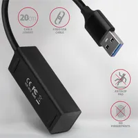 AXAGON HUE-M1A 4-portos USB hub USB 3.2 Gen 1 alumínium test 20 cm kábel #4