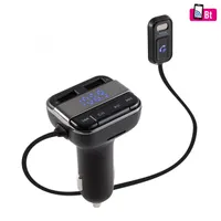 SAL FMBT MIC FM modulátor és Bluetooth transzmitter LED kijelző, fekete, dupla USB gyorstöltő