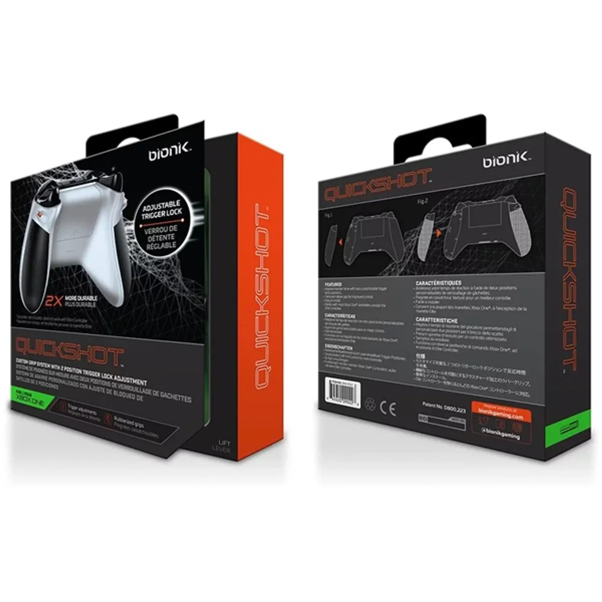BIONIK BNK-9022 Quickshot Pro kontroller ravasz fehér szürke Xbox One #4