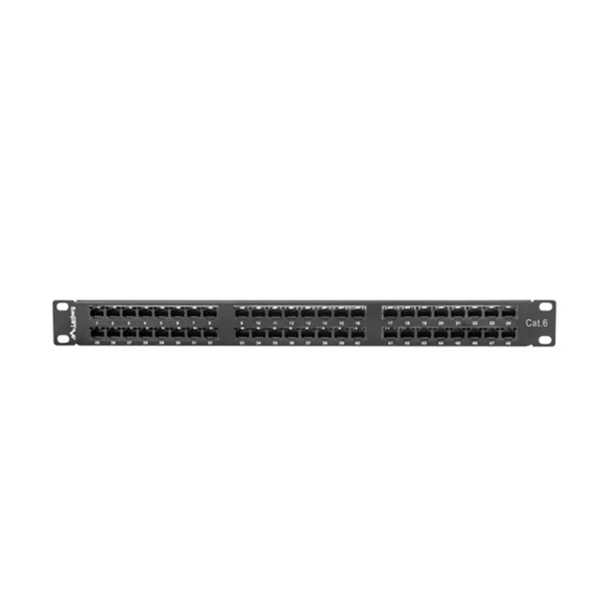 Lanberg PPU6-1048-B Patch panel 48 port cat6 1U 19" fekete #1