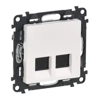 Legrand 753141 Valena Life 2xRJ45 Cat5e UTP csatlakozóaljzat fehér #2