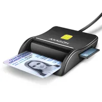 Axagon CRE-SM3SD okos kártyaolvasó microSD, SD, Smart Card, SIM, USB 2.0