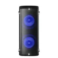 VIVAX BS-1011 Bluetooth karaoke hangszóró 2x vezeték nélküli mikrofon, mikrofon bemenet, gitár bemenet, USB és USB-C, 100W RMS