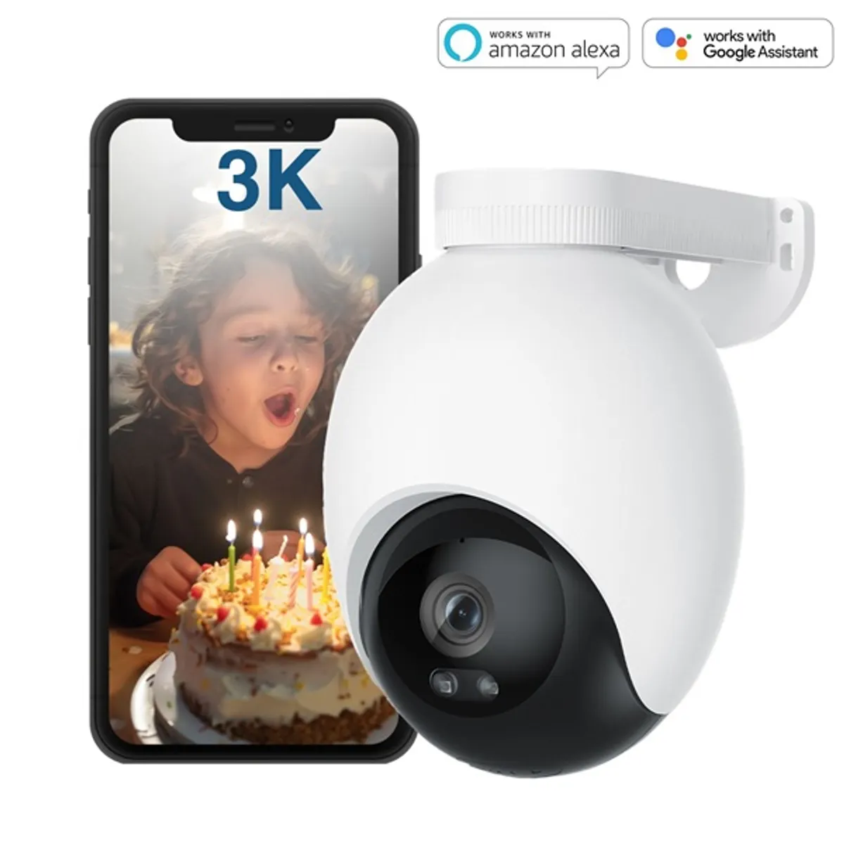 IMILAB CMSXJ65A EC6 kültéri WiFi IP kamera IP66 Mozgásérzékelés SD kártyaolvasó #2