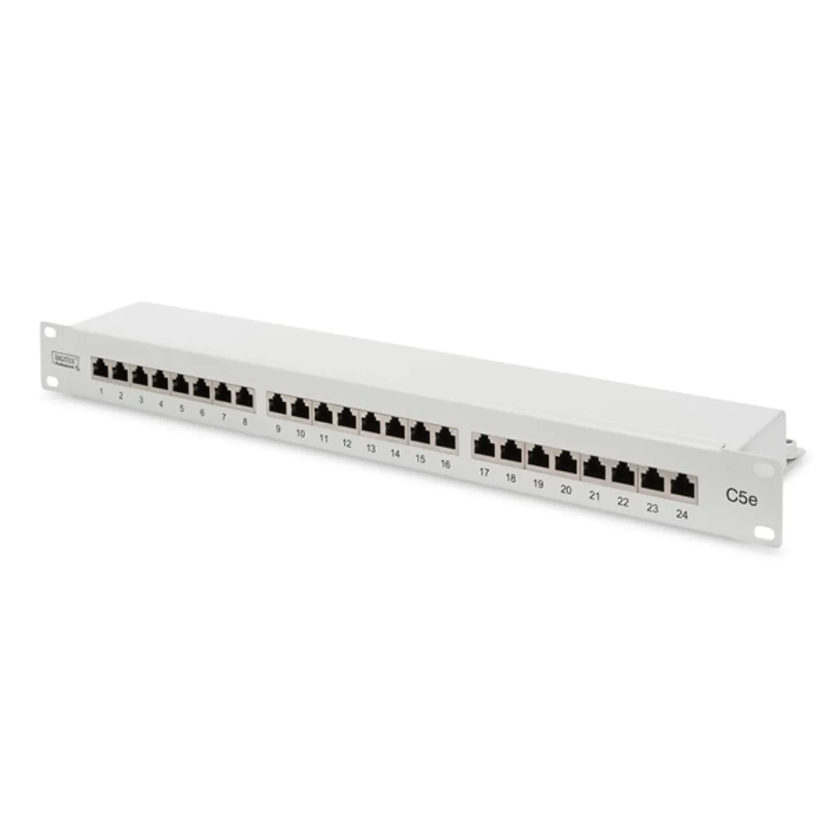 Digitus dn-91524s patch panel 24-port 1u cat5e árnyékolt szürke 19" #1