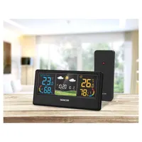 SENCOR 52000064 Időjárás állomás LCD vezeték nélküli ébresztőóra fekete #6