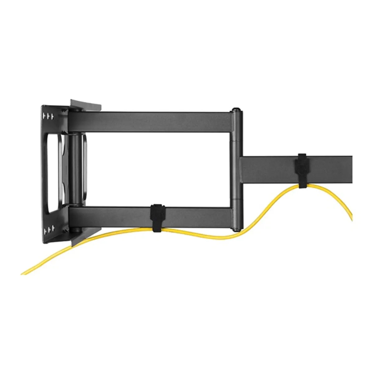 STELL 35057263 SHO 5620 Fali konzol 32"-70" VESA 200x100-600x400 45 kg forgatható 90 dőlés 15 csavaros rögzítés acél fekete kábelrendező #7