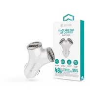 Devia ST112537 Smart Series 48W PD QC 2xUSB-A 2xUSB-C ezüst