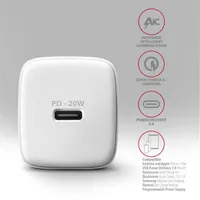 AXAGON ACU-PD20W PD3.0 QC4 USB-C töltő fehér univerzális 20W #4