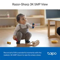 TP-LINK TAPO C230 Tapo C230 beltéri IP biztonsági kamera 2880x1620 88 fok látómező 340 fok pásztázás éjjellátó 12 m kétoldali audio microSD #4