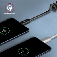 Axagon BUCM-CM20TB Twister USB-C adat- és töltőkábel 110 cm fekete #6