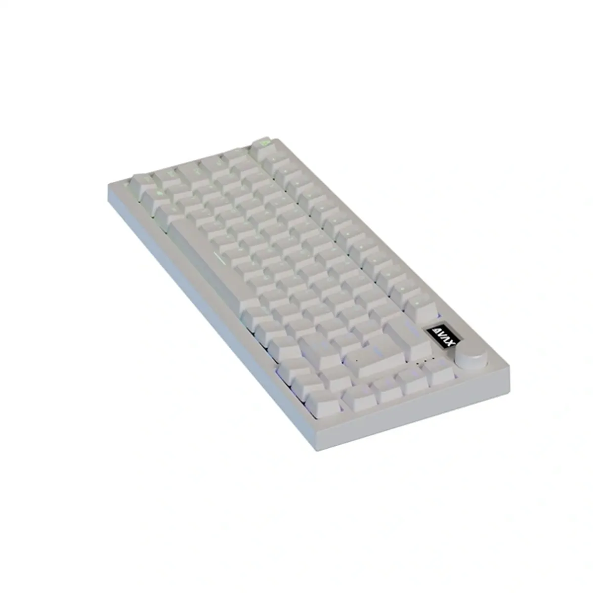 AVAX AVAX_GM02Y_PRO_WHITE GM02 PRO 75 százalék gasket mechanikus Gateron sárga rgb világítás magyar kiosztás három módú csatlakozás #3