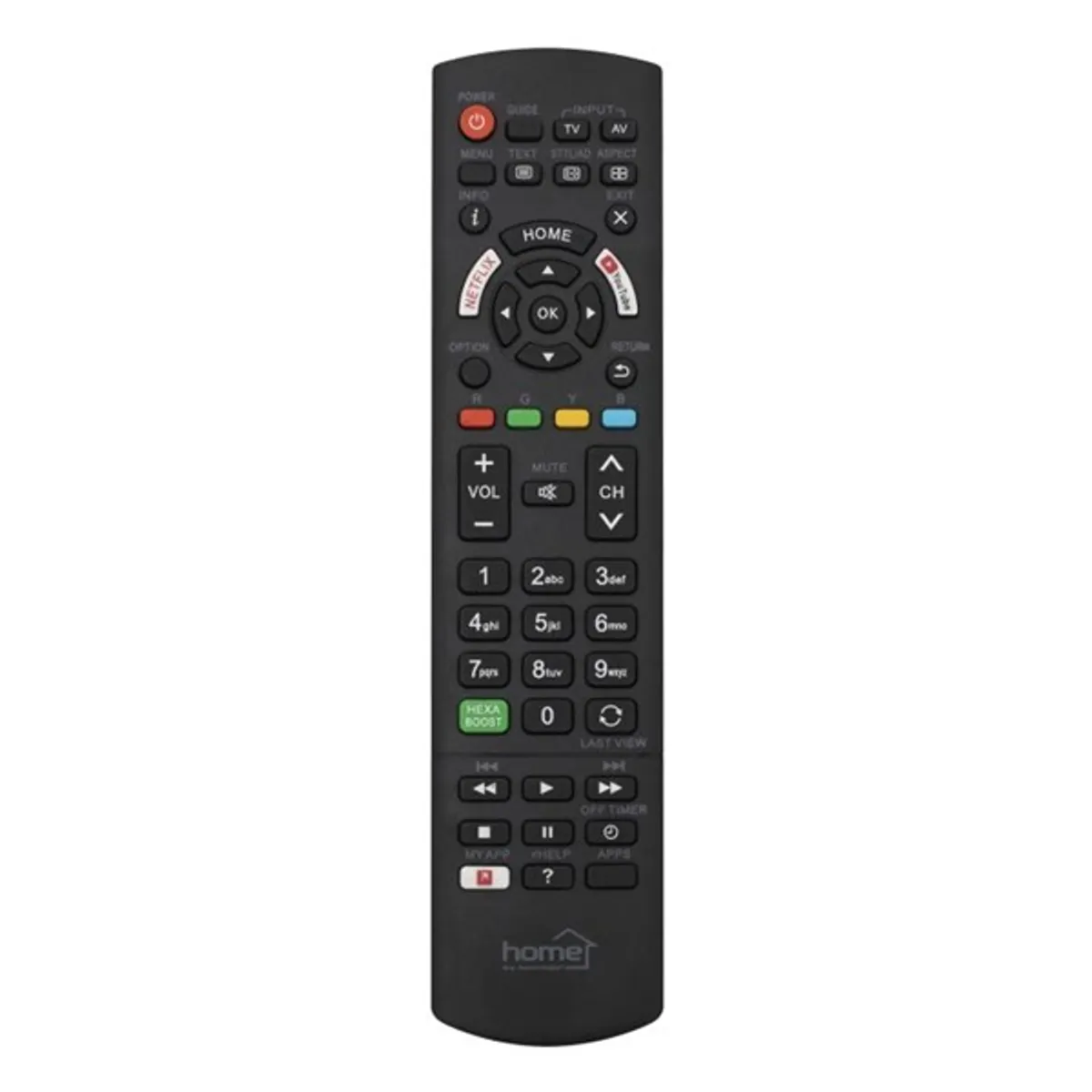 HOME URC PAN Panasonic előre kódolt okos TV távirányító fekete #1