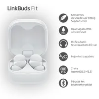 Sony WFLS910NW.CE7 Linkbuds Fit Bluetooth zajszűrés True Wireless fülhallgató fehér IPX4 #6