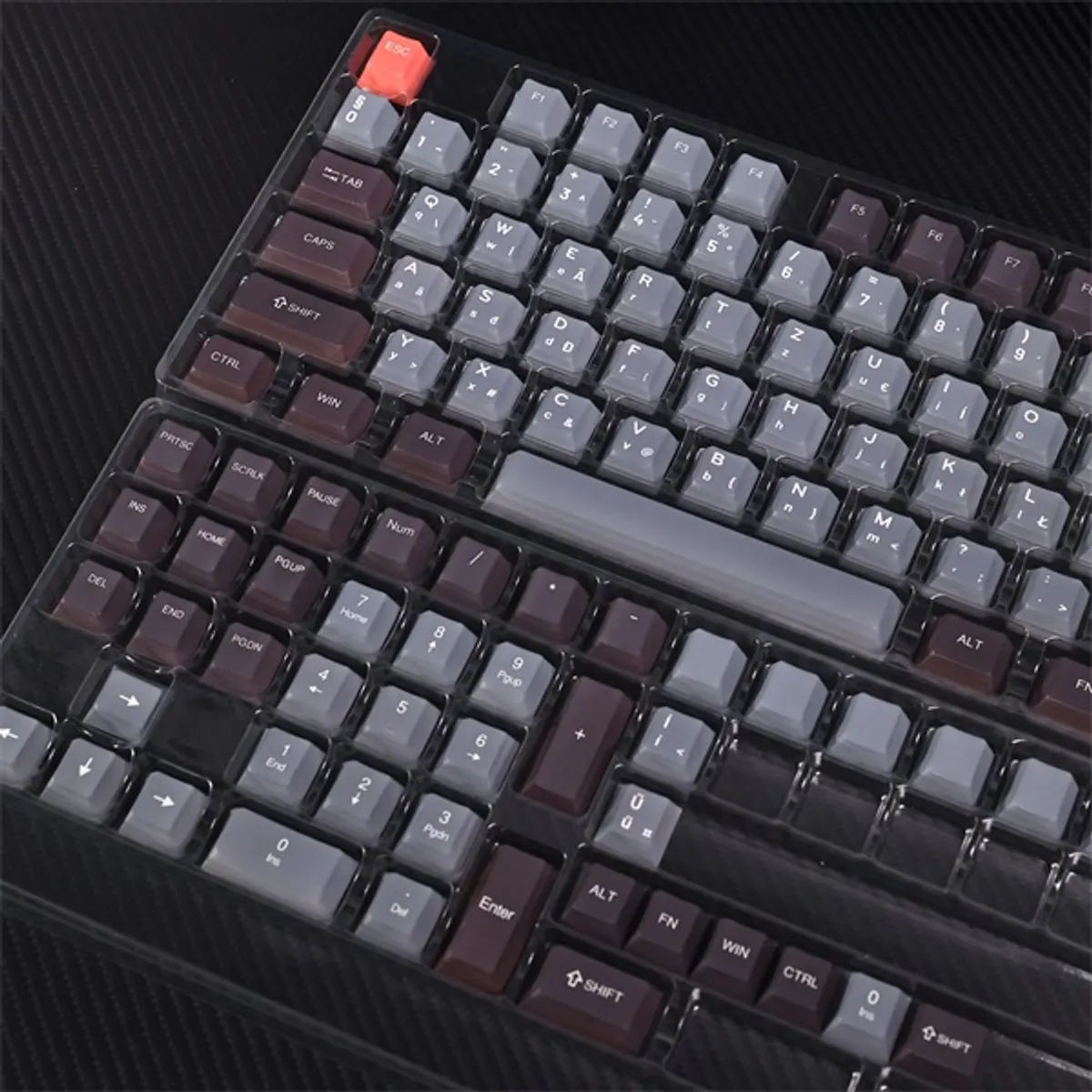 Ventaris KC-300 SLIM Phoenix keycap KC-300 slim PBT szürke-fekete Cherry kompatibilis #3