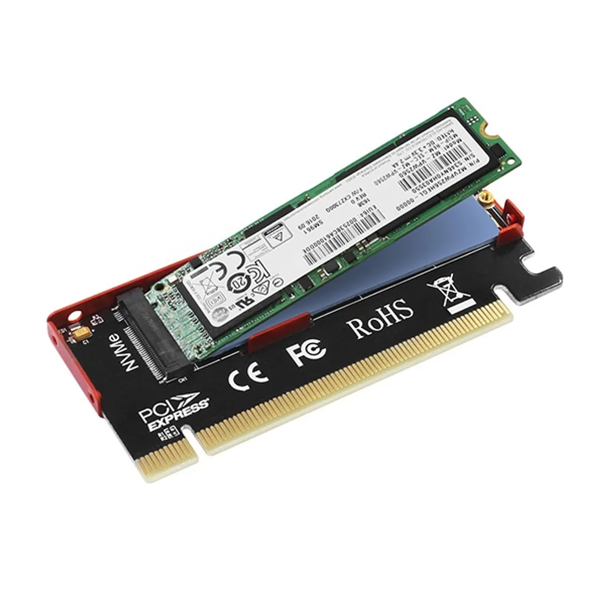 AXAGON PCEM2-S M.2 NVMe PCIe bővítő M-key/B+M-key, 2230-2280, Plug and Play, 4-lane PCIe 3.0/4.0, alumínium hűtőburkolat, LED #4