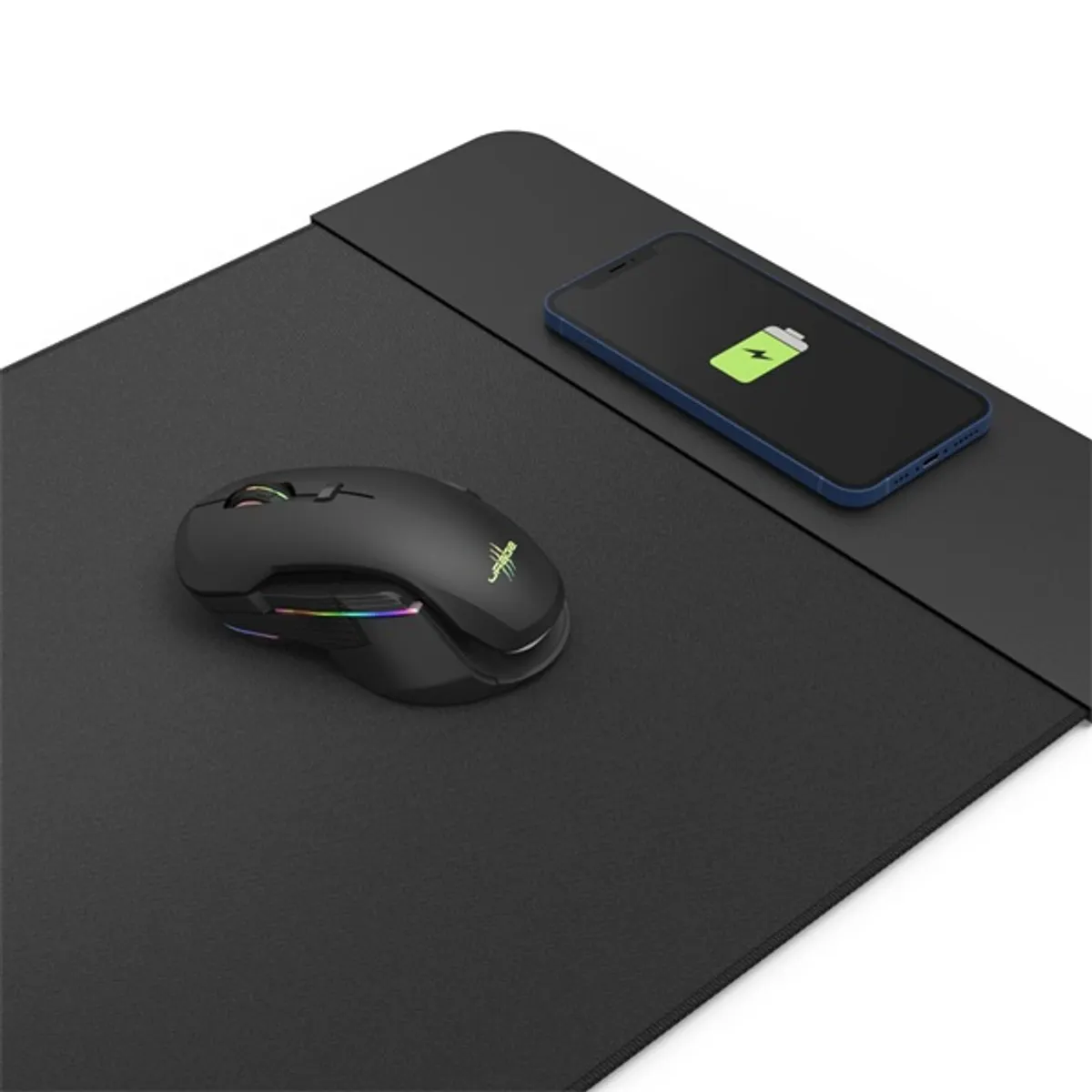 URAGE 00217888 Qi töltős egérpad Textil és gumi fekete gamer csúszásgátló #2