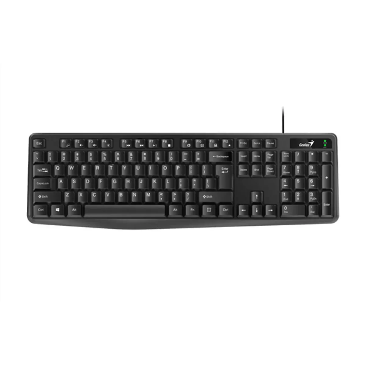 Genius 31310016400 KB-117 US AI Copilot kulcs kiömlésálló USB vezetékes 1.4 m numerikus billentyűzet fekete #1