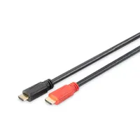 DIGITUS AK-330118-150-S High Speed UHD 4K 3D 30Hz HDMI kábel erősítővel fekete 150 cm