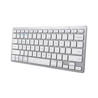 Trust 24651 Basics bluetooth billentyűzet fehér US 2xAAA ultravékony bekapcsoló 12 multimédiás gomb