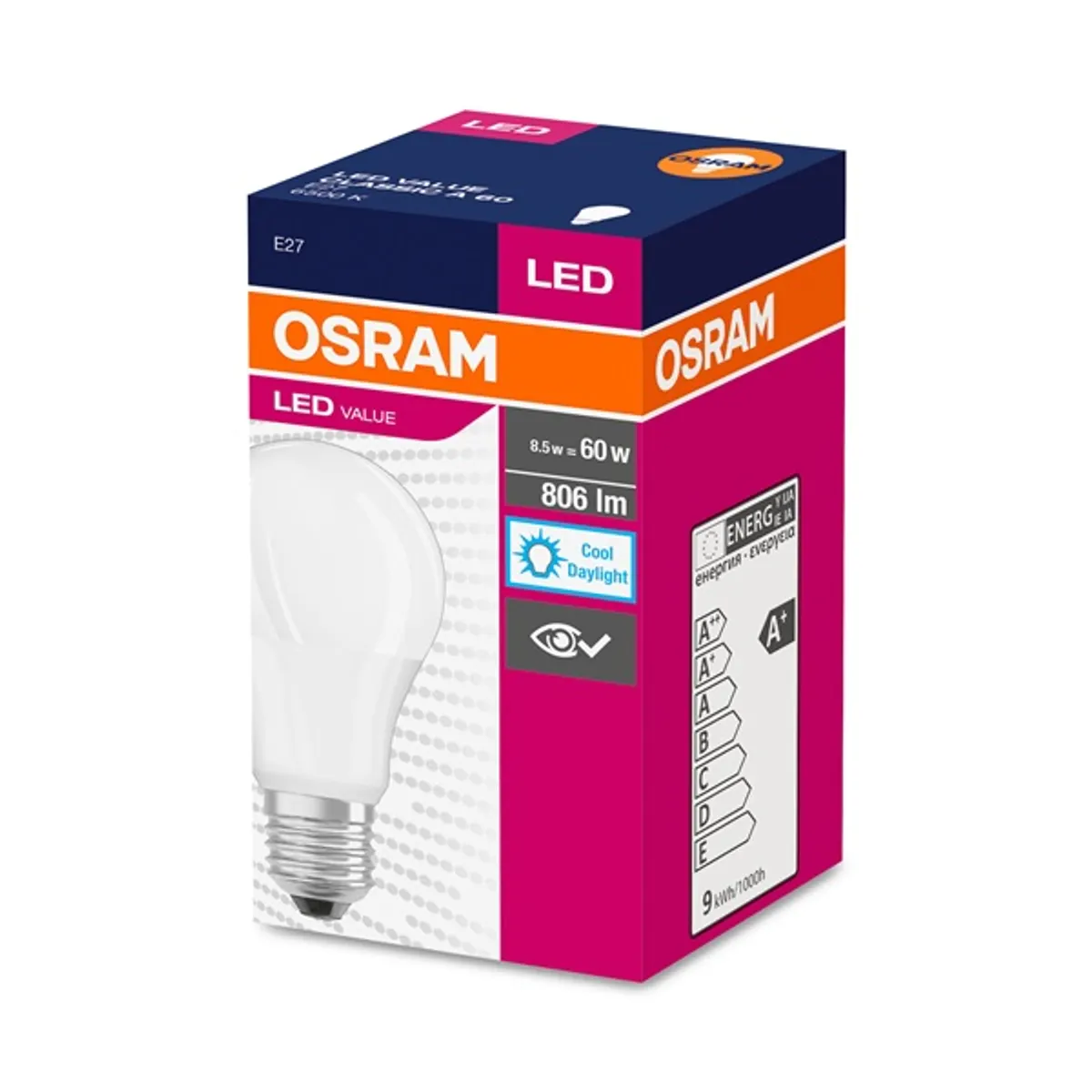 LEDVANCE 4052899326873 LED-es égő E27 8W 806 lm 6500K filament 200 fok #2