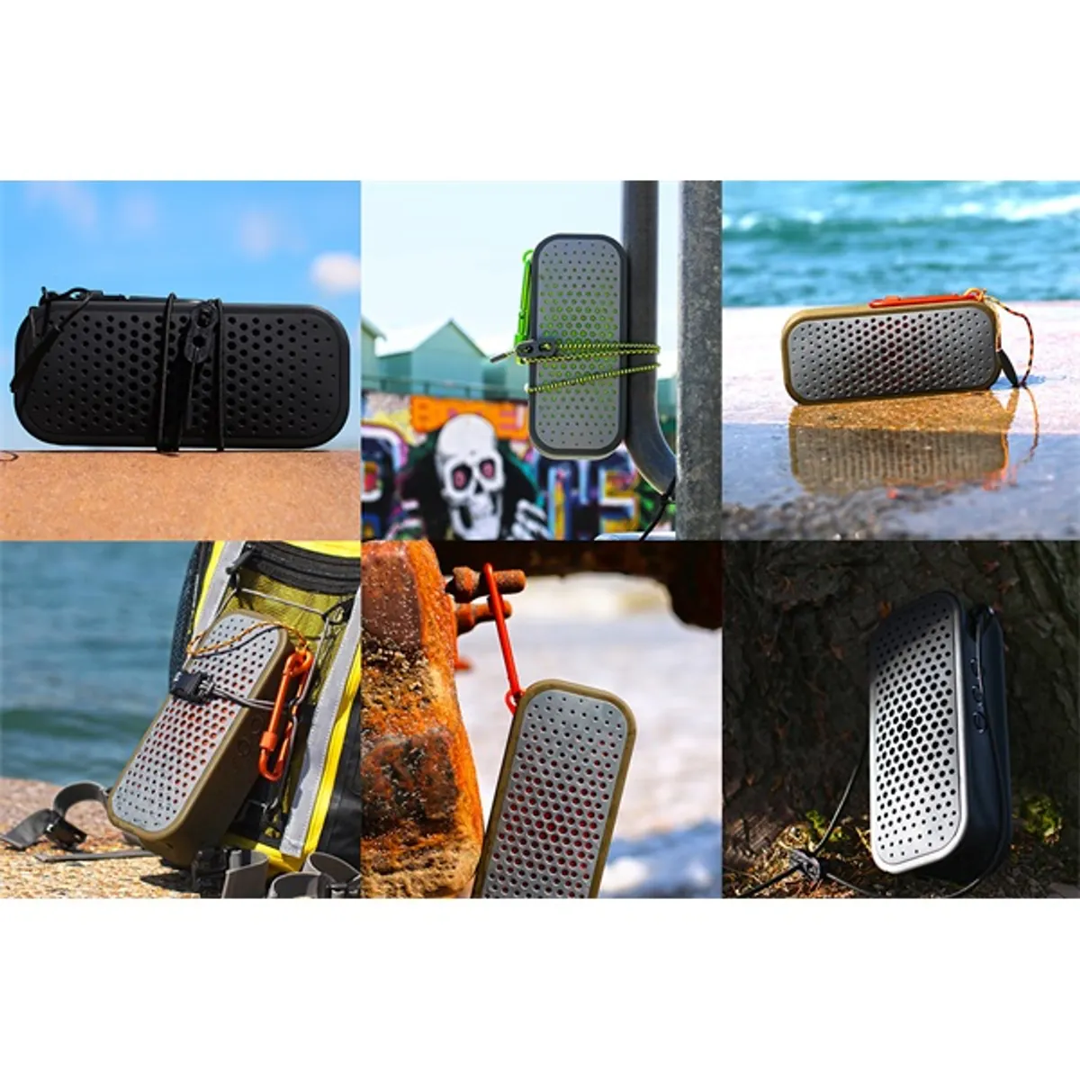 Boompods bbora Blockblaster zöld-narancs 36w ipx7 bluetooth aux 12 óra 2-utas #3
