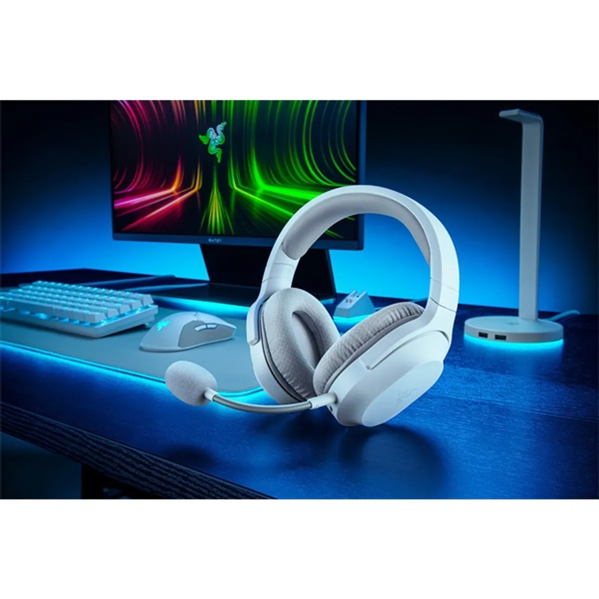 RAZER RZ04-04430200-R3M1 Barracuda X Fehér Bluetooth 40 mm TriForce leválasztható mikrofon, 50 óra, USB-C, 2,4 GHz és BT #6