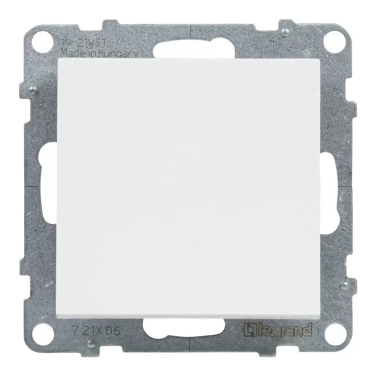 Legrand 721106 Suno 106 fehér váltókapcsoló rugós bekötéssel, jelzőfény, süllyesztett, IP20 #1