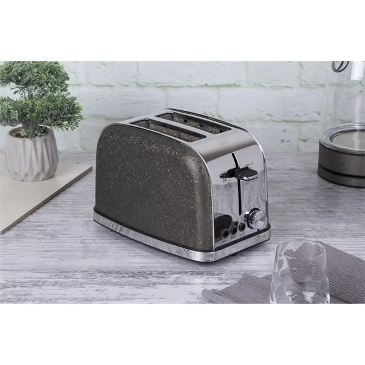 Berlinger Haus BH/9229 Kenyérpirító 2 szeletes 850 W automatikus középre igazítás felolvasztás morzsatálca kiemelés 7 pirítási szint #2