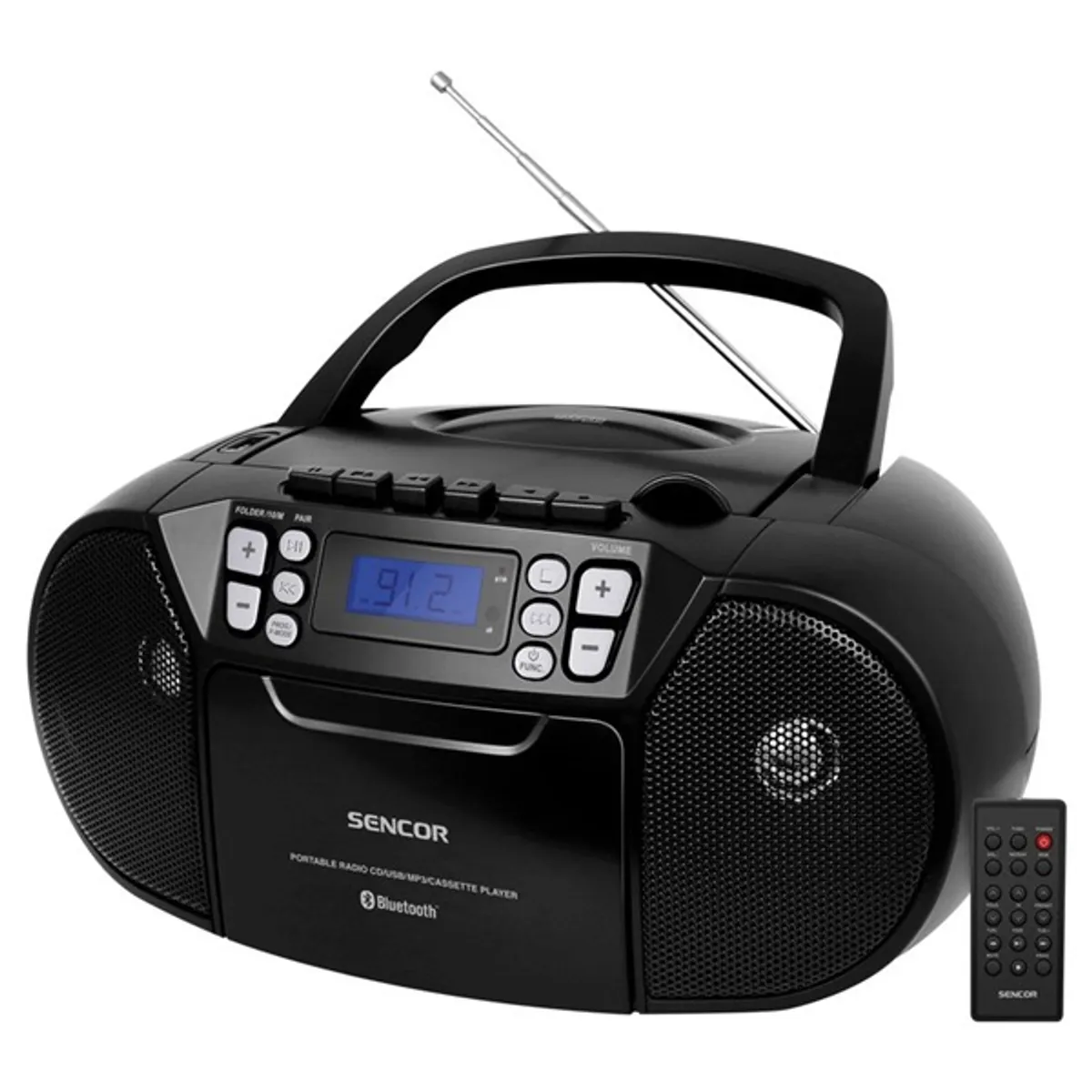 Sencor 35050782 SPT 3907 B fekete boombox Bluetooth USB CD FM #1