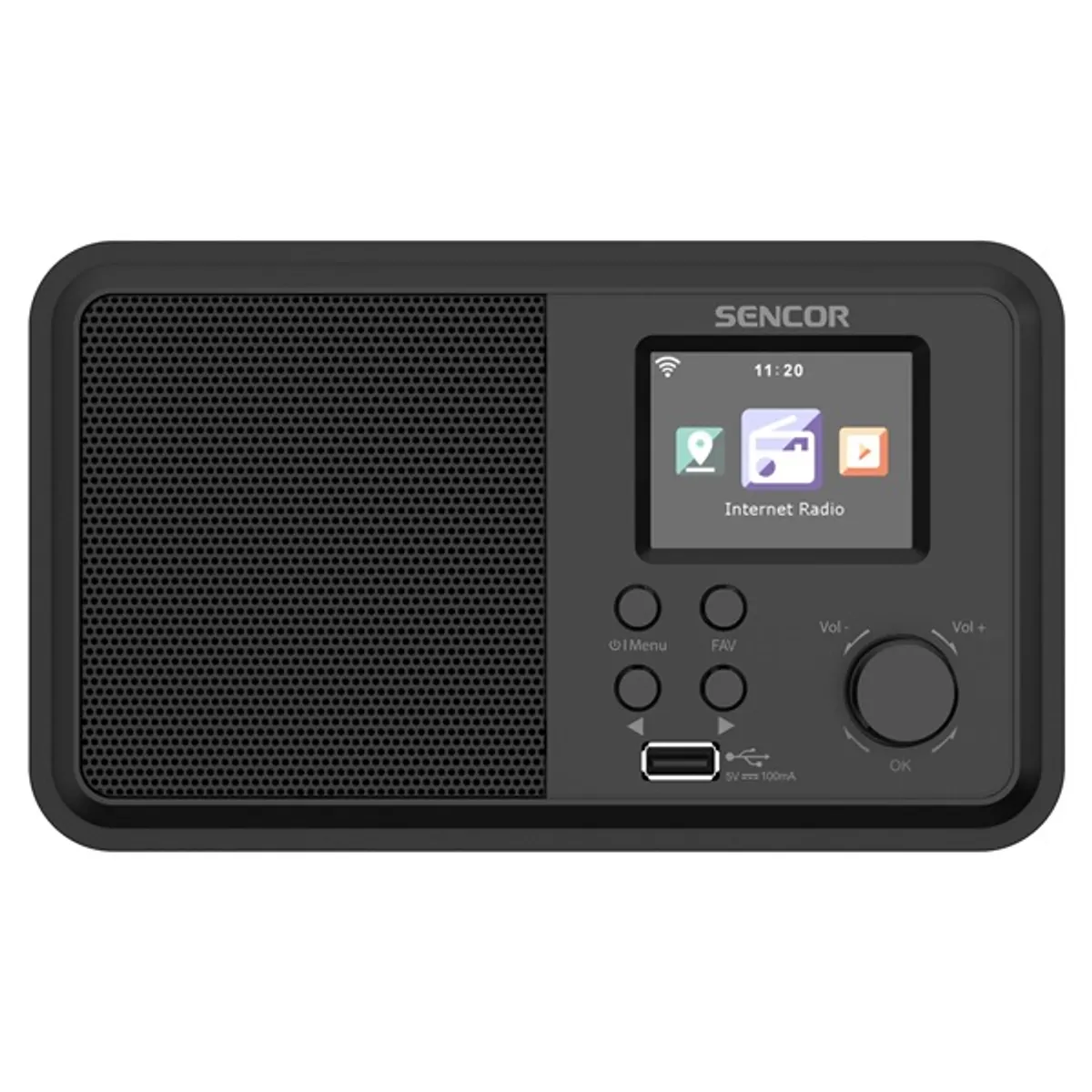 SENCOR 35060366 SIR 5100WDB internet rádió 2,4" LCD Bluetooth WiFi USB DAB+ FM RDS 4,0 W #1