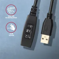 Axagon ADR-207 USB repeater kábel fekete 750 cm USB A-USB A hosszabbító #3