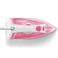 Philips GC2142-40 EasySpeed Plus gőzölős vasaló rózsaszín víztartály 0,27 liter kerámia talp kábelhossz 1,9 m függőleges gőz vízkőmentesítő funkció #2
