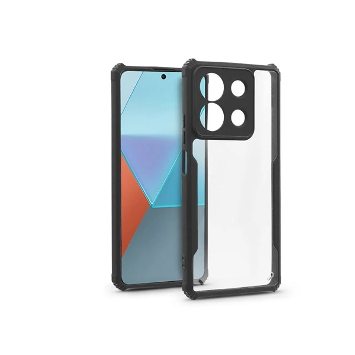 Haffner HF277931 szilikon hátlap Anti-Drop fekete kompatibilis Redmi Note 13 Pro 5G Poco X6 5G #1