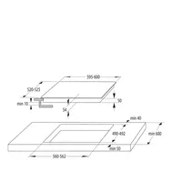 GORENJE 745007 Indukciós főzőlap 4 zóna 210 mm SliderTouch Beépíthető Fekete #6