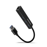 Axagon HMA-GL3A 3-portos USB 3.2 Gen 1 hub és Gigabit LAN