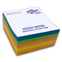 Point C20528 Cube 76x76mm 400lapos öntapadós jegyzettömb többféle élénk szín
