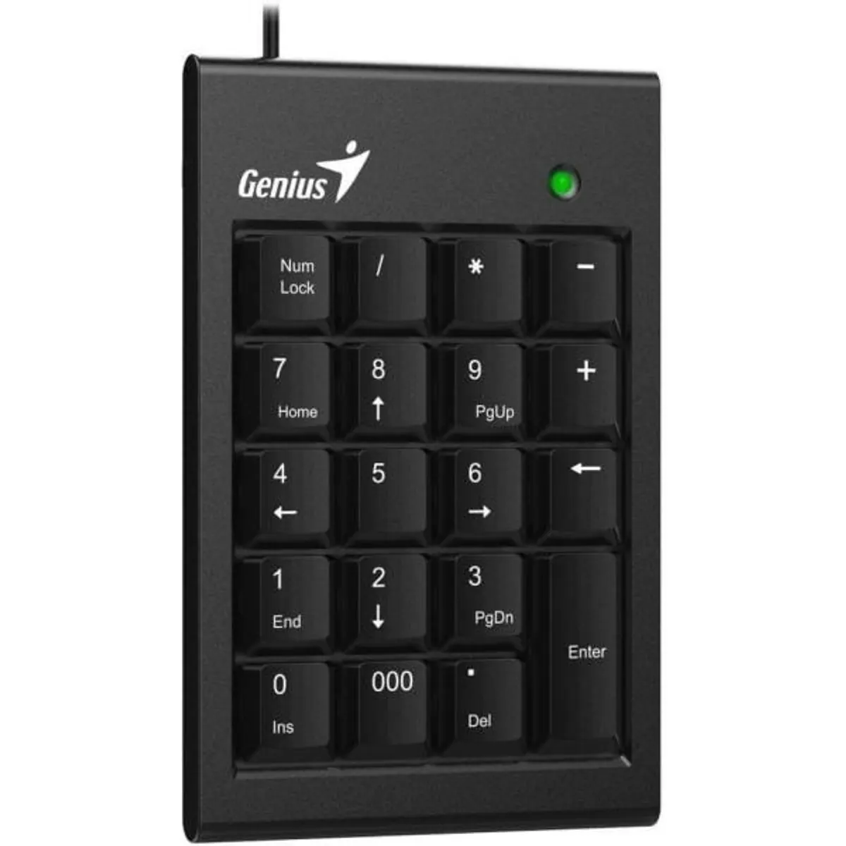 Genius 31300015400 Numpad 100 Slim USB vezetékes fekete 140 cm kábel membrán ergonómikus #1