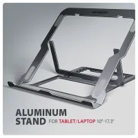Axagon STND-LAG Laptopállvány szürke 8 állítható pozíció 91-150 mm #2
